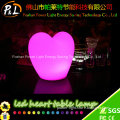 Rechargeable Battery Plastic Bright LED Heart Table Lamp